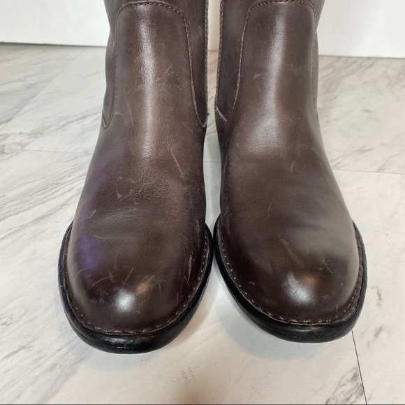 New! Born North Gray Leather Riding Boot 8M - Picture 11 of 14